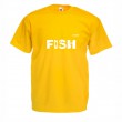 Тениска FISH мъжка, жълта