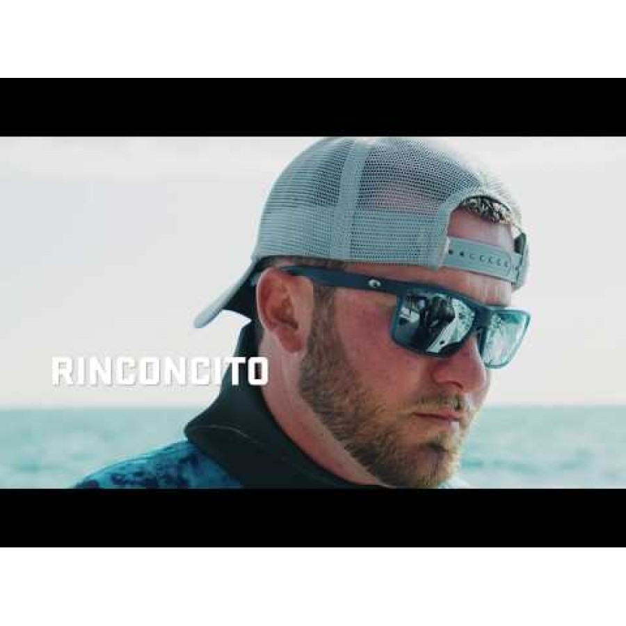 Γυαλιά ηλίου Costa Rinconcito, ματ γκρι, πράσινος καθρέφτης 580P