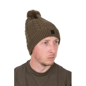 Шапка Fox Khaki Knitted Bobble