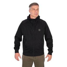 Fox Collection Zipped Hoody, Black
