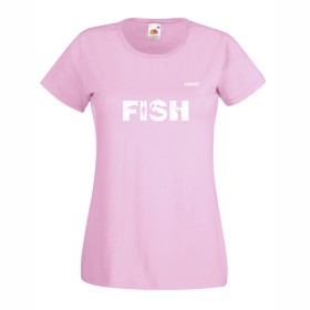 T-shirt FISH - female, pink