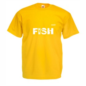 Tricou FISH pentru bărbați, galben